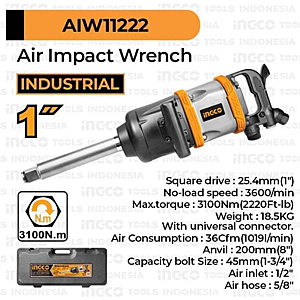 INGCO Air Impact Wrench AIW11222 (1", 3100Nm)