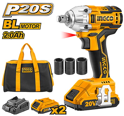 Professional Lithium-Ion Impact Wrench - INGCO CIWLI2001
