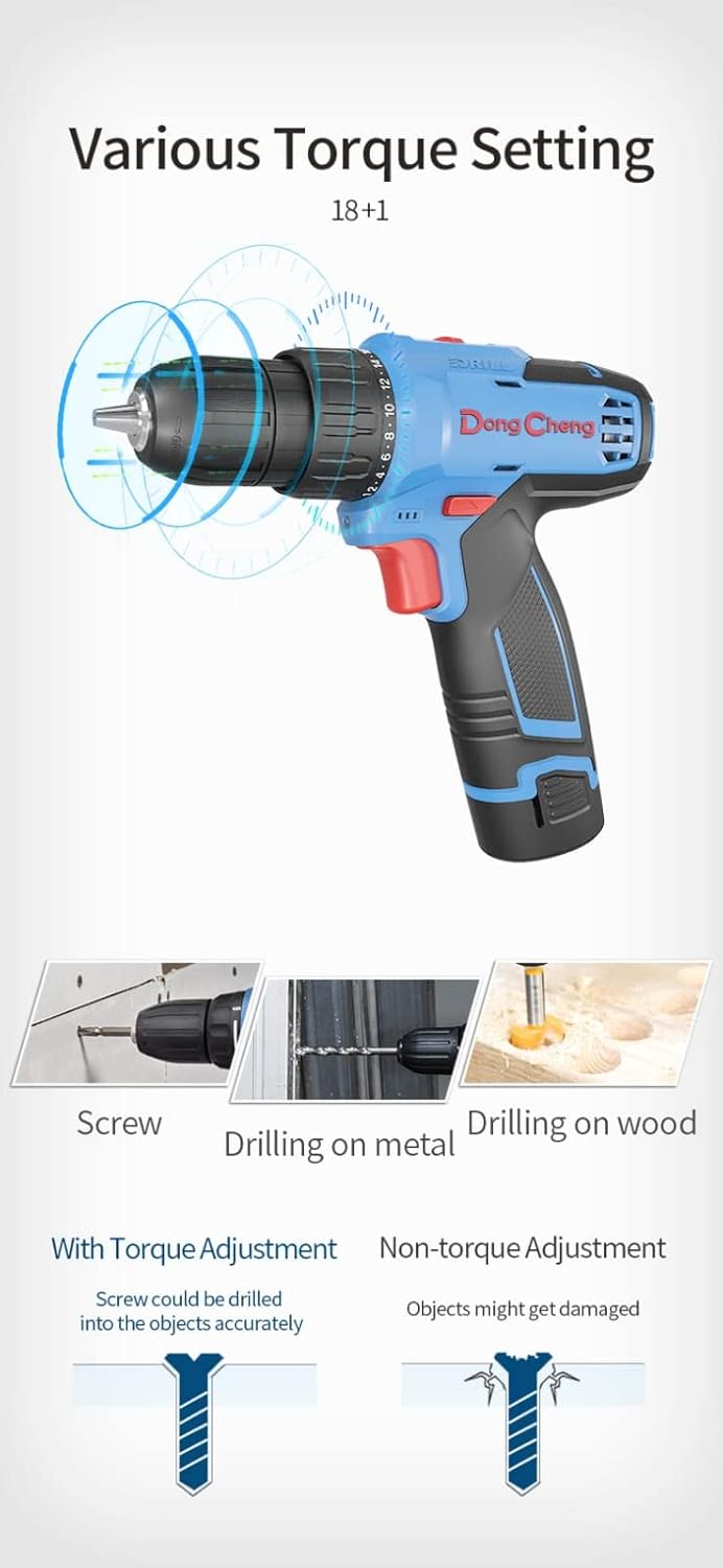 DongCheng Cordless Driver Drill DCJZ1202E (12V, 10mm) DongCheng Cordless Driver Drill DCJZ1202E (12V, 10mm)