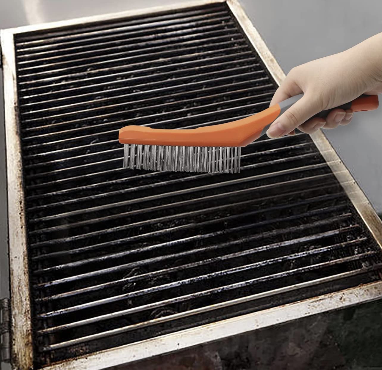 Jon Bhandari Steel Wire Brush With Scraper JB-B-024 Jon Bhandari Steel Wire Brush With Scraper JB-B-024