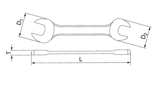 TAPARIA Double Ended Spanner 6x7 14A DEP 0607 TAPARIA Double Ended Spanner 6x7 14A DEP 0607