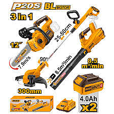 INGCO Lithium-Ion Cordless 3 Pcs Combo Kit COSLI241189