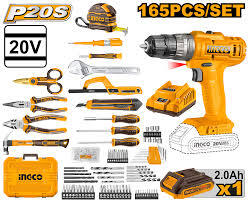 INGCO 165 PCS T/S WITH 20V IMPACT DRILL HKTHP11651 INGCO 165 PCS T/S WITH 20V IMPACT DRILL HKTHP11651