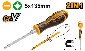 INGCO 2IN1 SCREWDRIVER SET 5X135MM AKISD0203 INGCO 2IN1 SCREWDRIVER SET 5X135MM AKISD0203